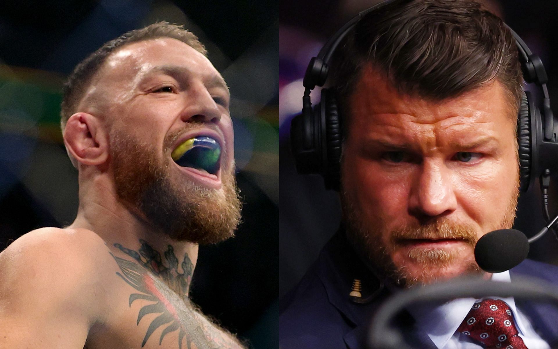 Conor McGregor (left), Michael Bisping (right)