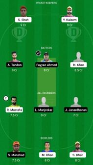 FM vs PAG Dream11 Prediction - ICCA Arabian T20 League