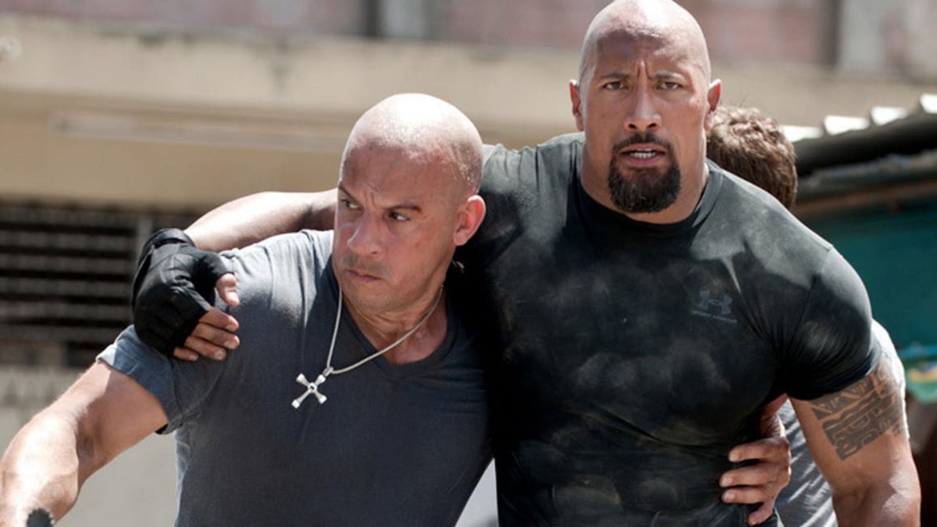 Fast and Furious cast Vin Diesel and Dwayne 