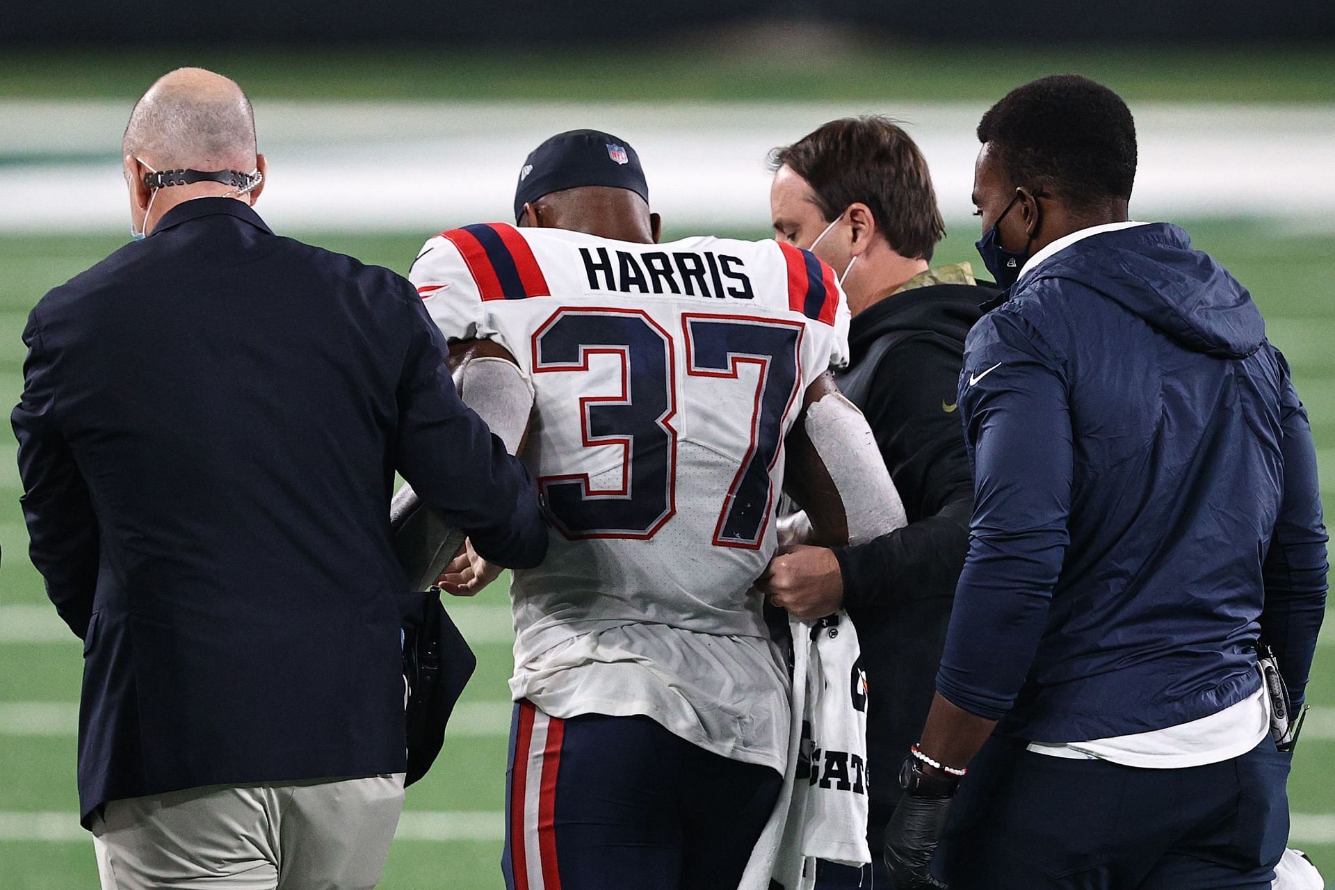 Damien Harris injury: Patriots running back ruled out with