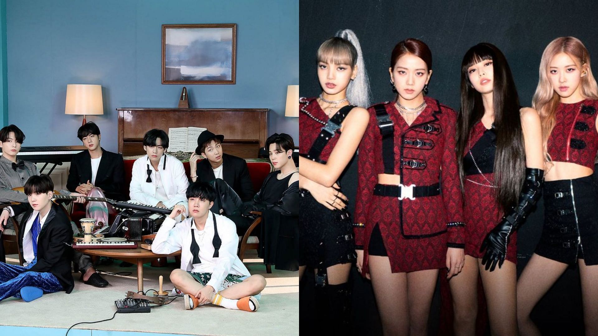 BTS tops the star brand reputation rankings beating BLACKPINK (Image via BIG HIT MUSIC and YG Entertainment)