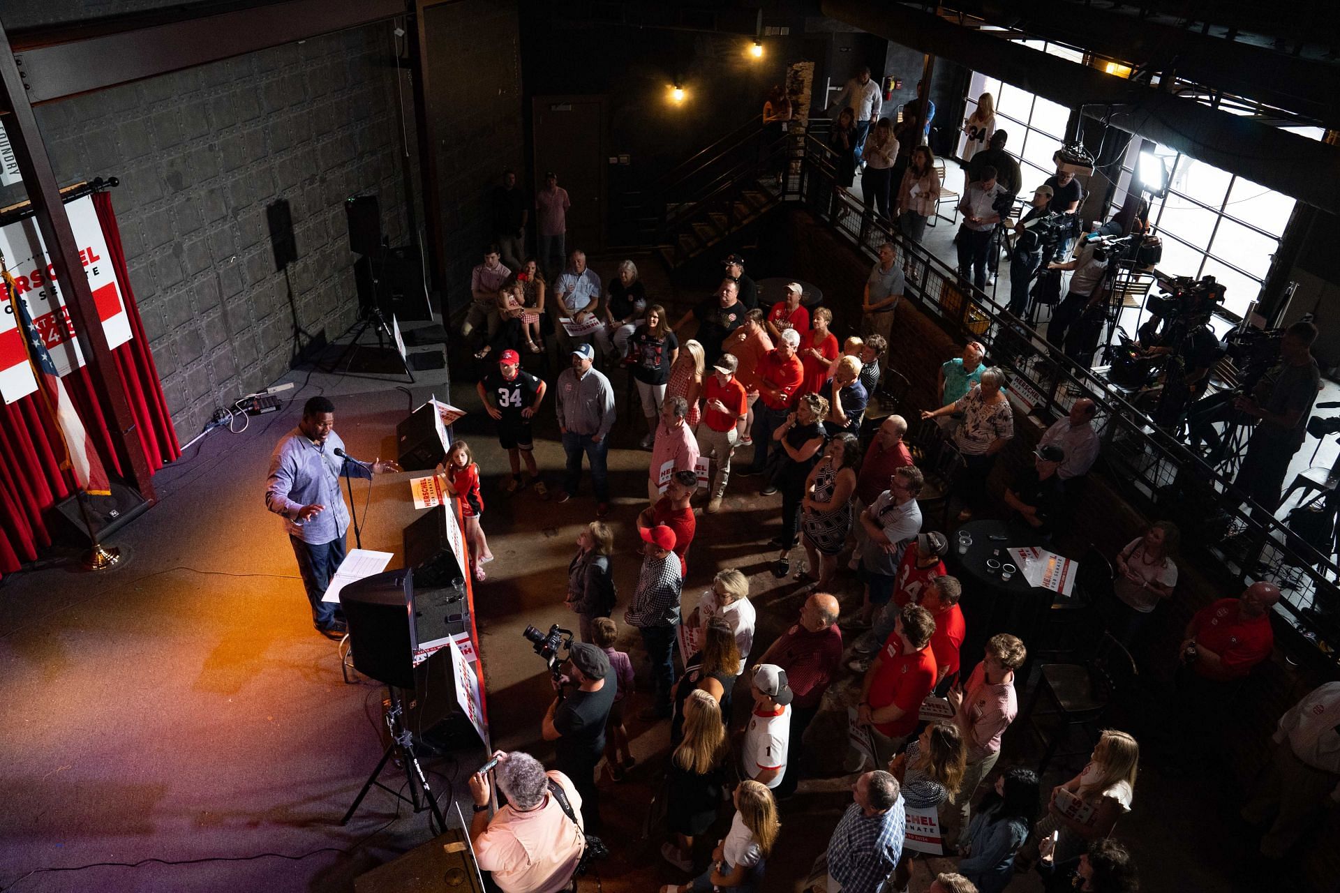 Georgia GOP Senate candidate Herschel Walker holds rally day before primary election