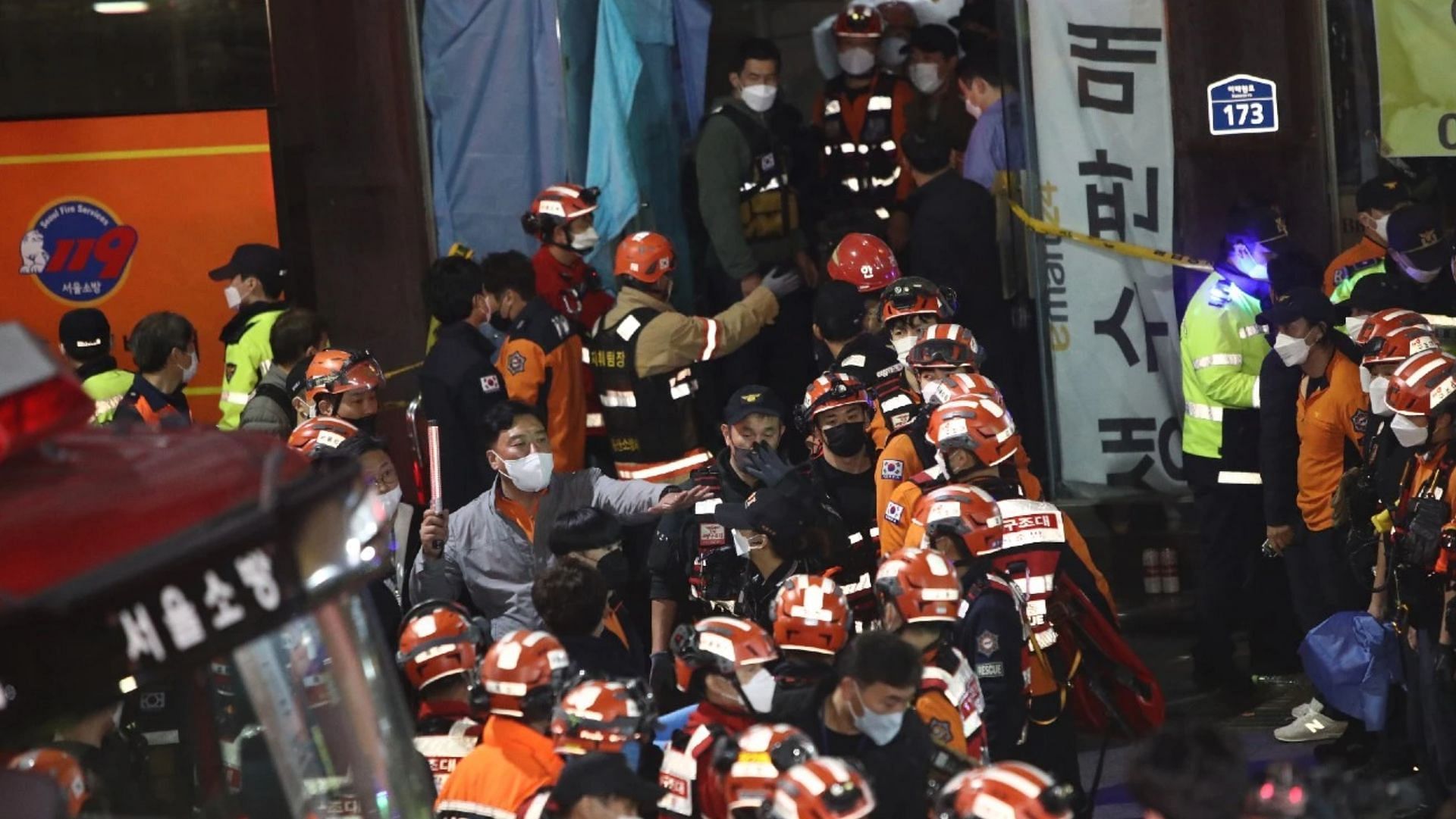 Itaewon saw over 150 people dead because of a stampede. (Image via Chung Sung-Jun/Getty Images)