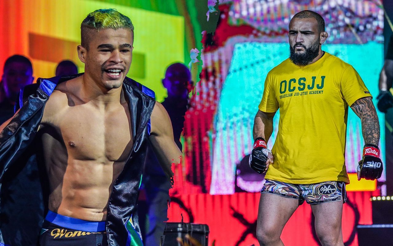 Fabricio Andrade (left) and John Lineker (right). [Photos ONE Championship]