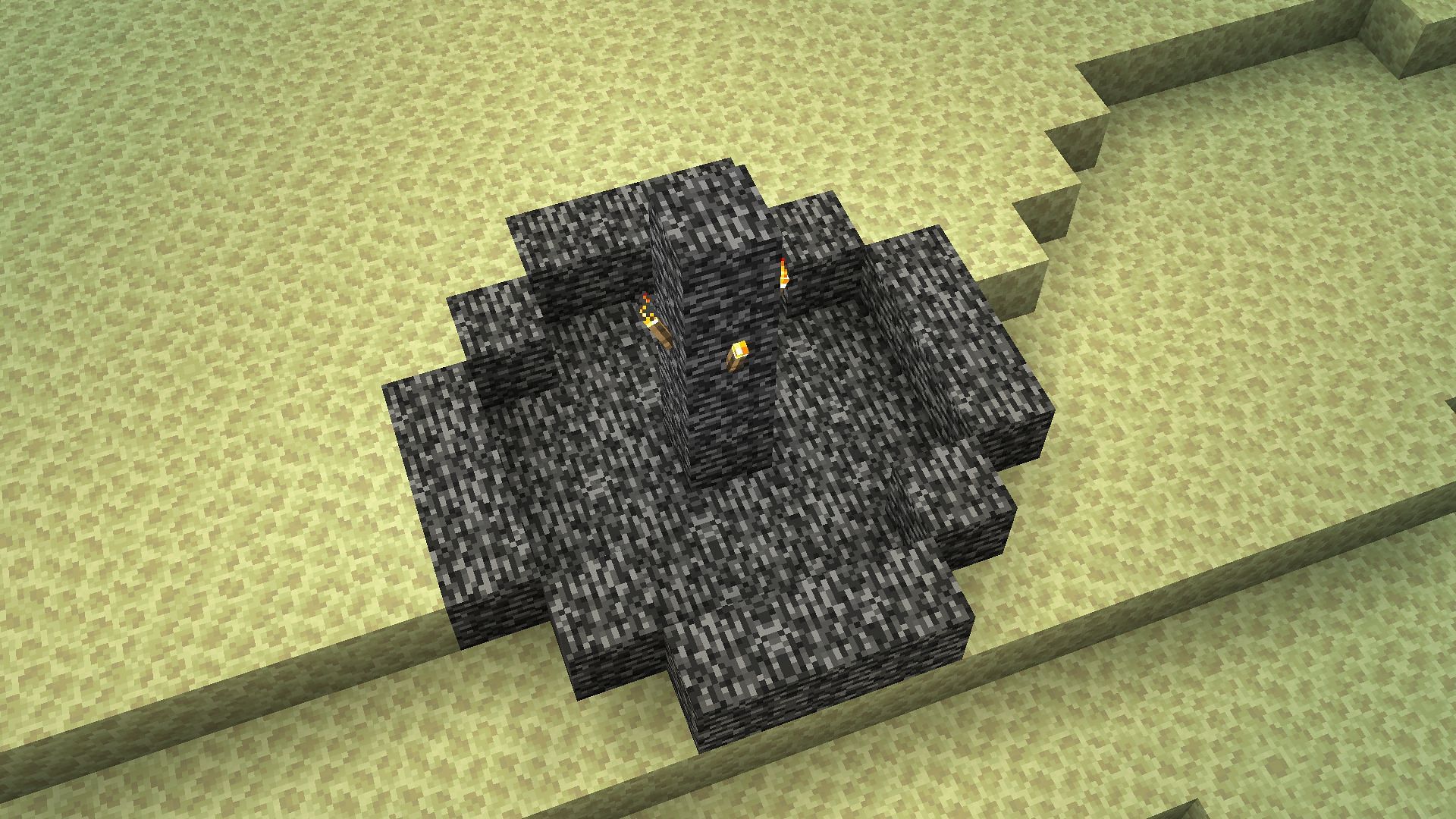 Place four end crystals on the bedrock fountain to summon a new dragon in Minecraft 1.19 world (Image via Mojang)