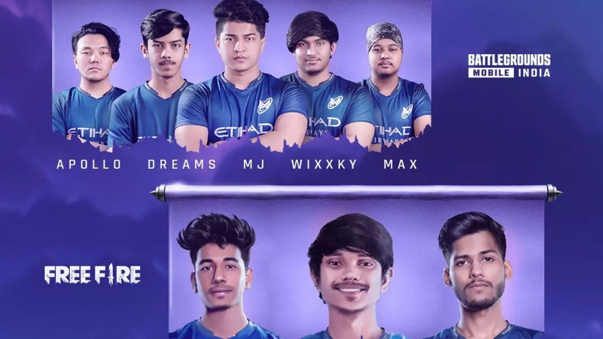 Nigma Galaxy disbanded Indian Battlegrounds Mobile India and Free Fire lineups (Image via Galaxy Racer)