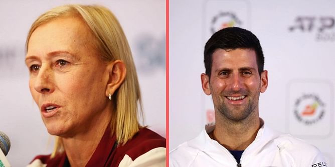 "Women are overlooked all the time" - Martina Navratilova responds to fan accusing her of criticizing only Novak Djokovic