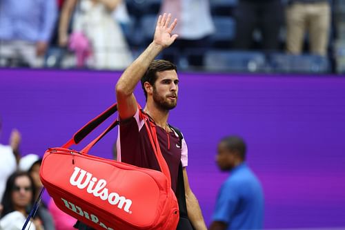 Karen Khachanov at the 2022 US Open.