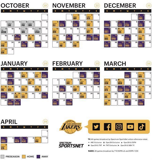 Los Angeles Lakers Schedule 2024 vrogue.co