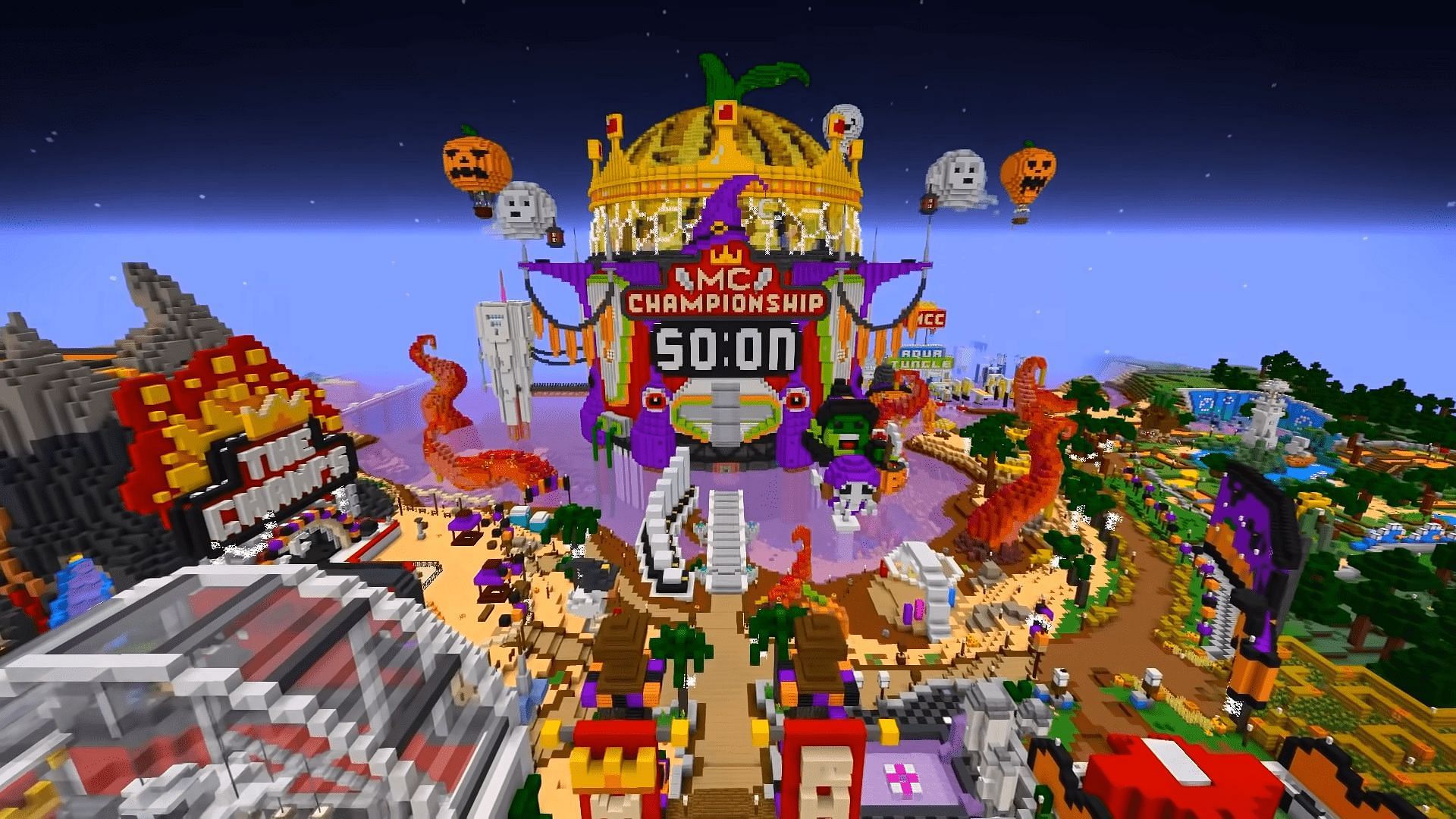 Minecraft Championships 26 took on the spooky appearance of Halloween