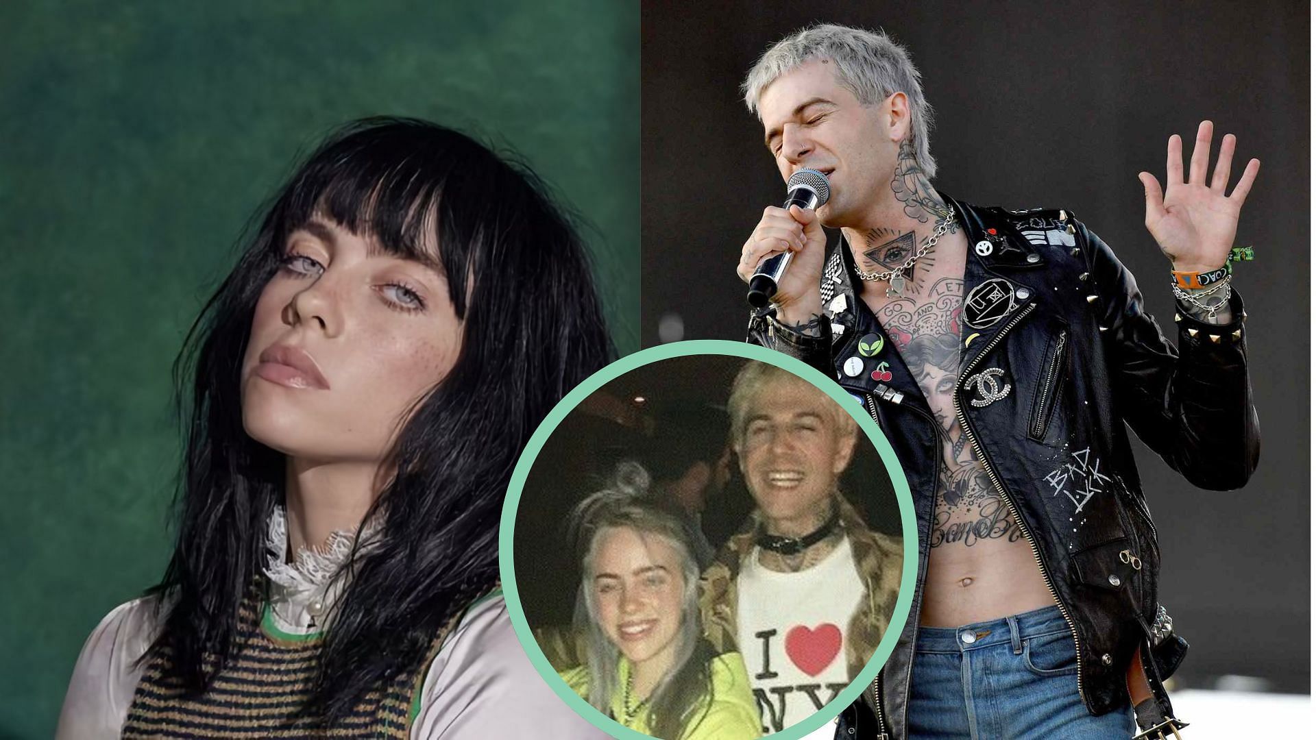 Billie Eilish and Jesse Rutherford are in a relationship (image via Apple Music and Getty Images)