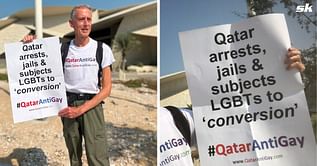 Activist Peter Tatchell arrested for staging protest against anti-gay regime in Qatar ahead of 2022 FIFA World Cup