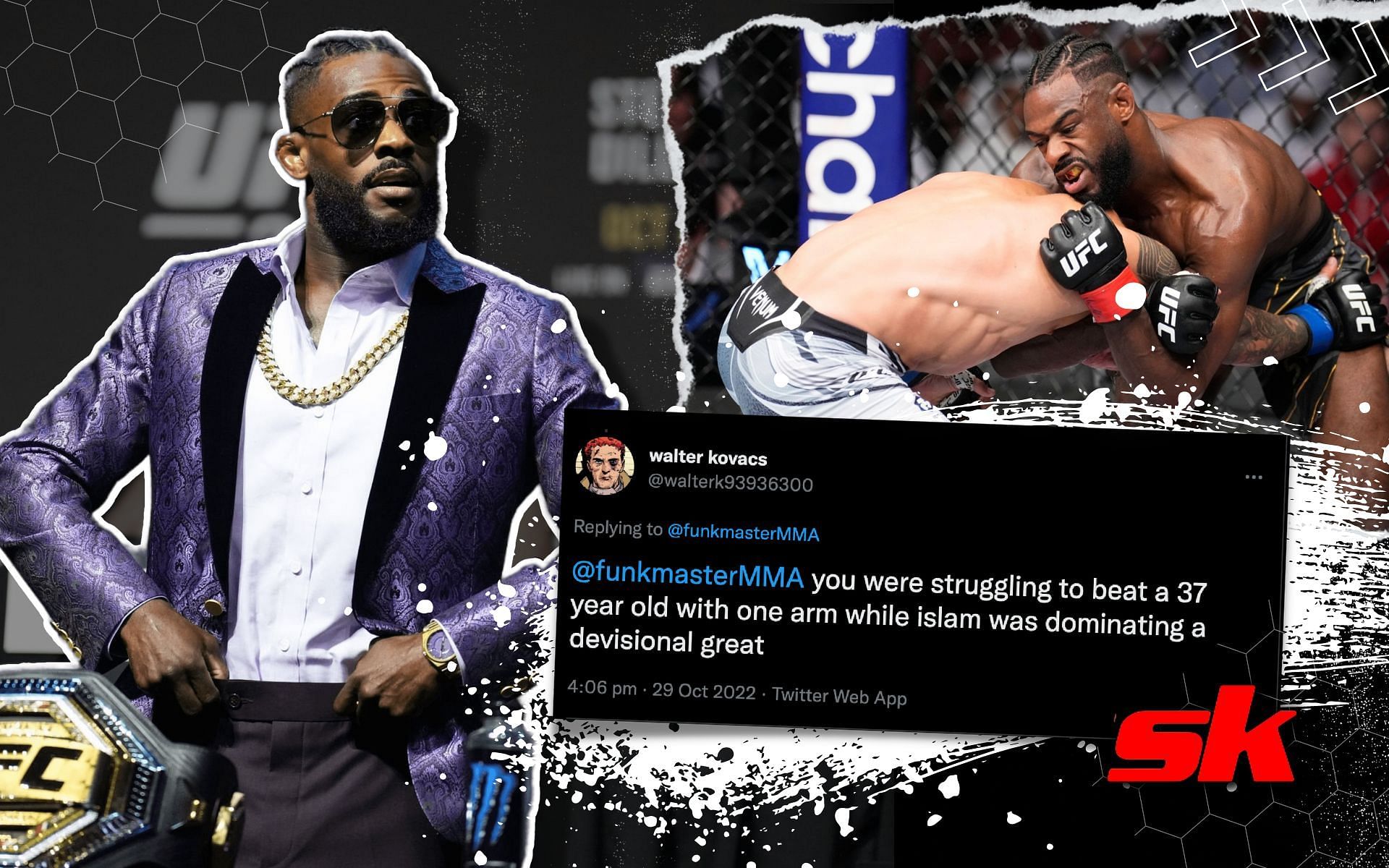Aljamain Sterling shuts down a troll. [Image credits: Getty Images] 