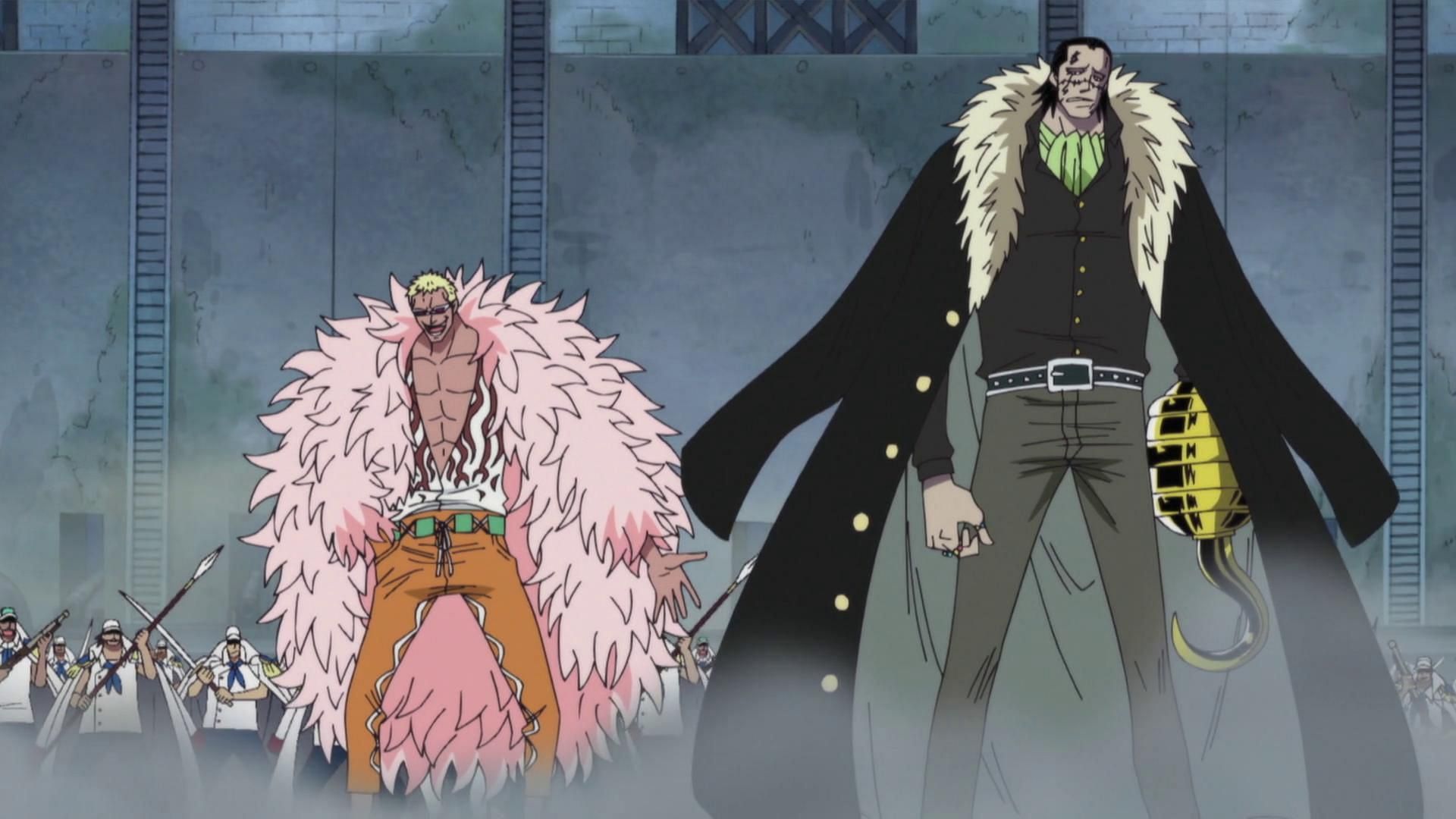 Doflamingo and Crocodile are two of the most iconic villains in the series (Image via Toei Animation, One Piece)