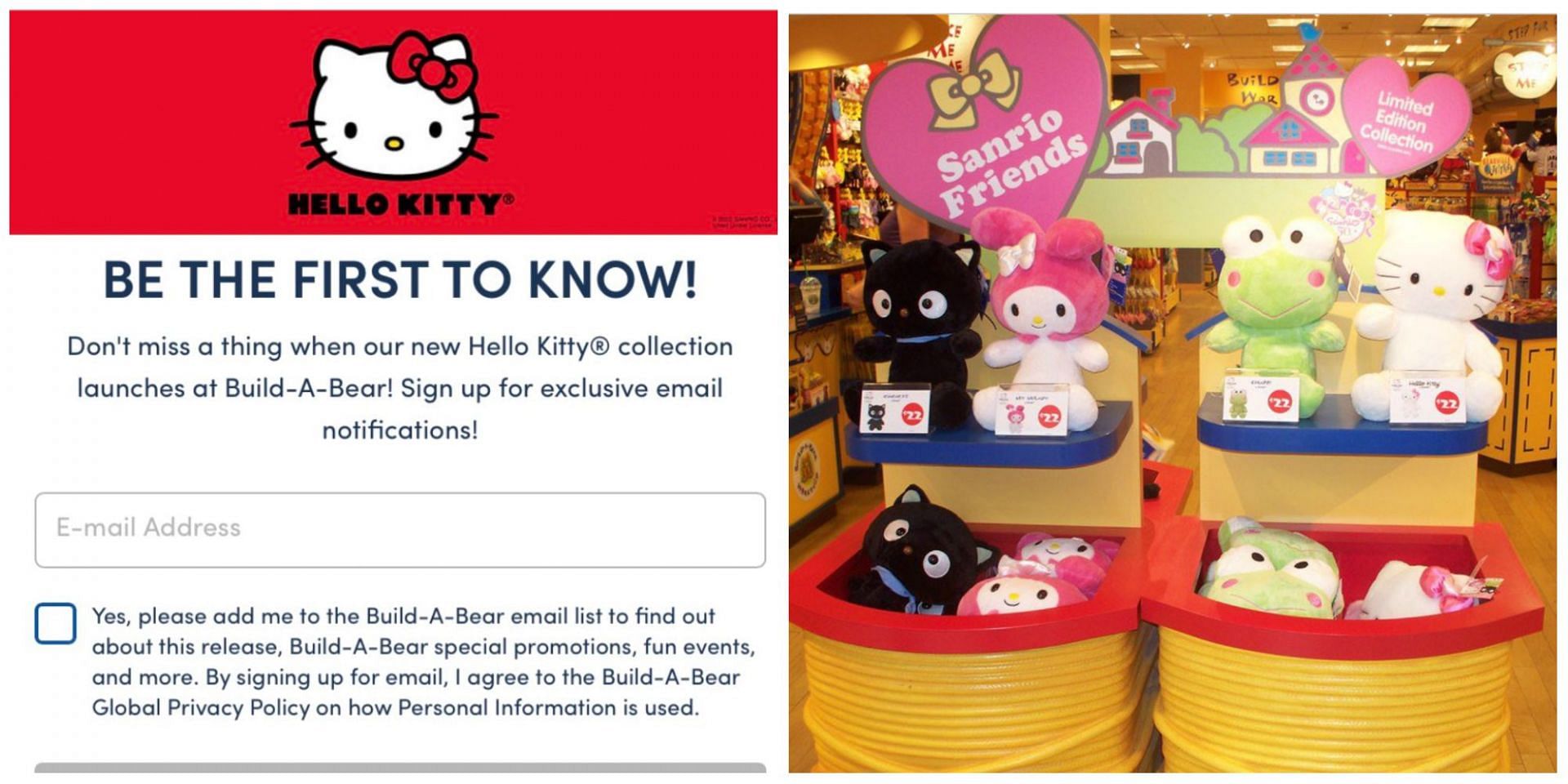 Is the new Hello Kitty collection by Build A Bear related to the Hong Kong