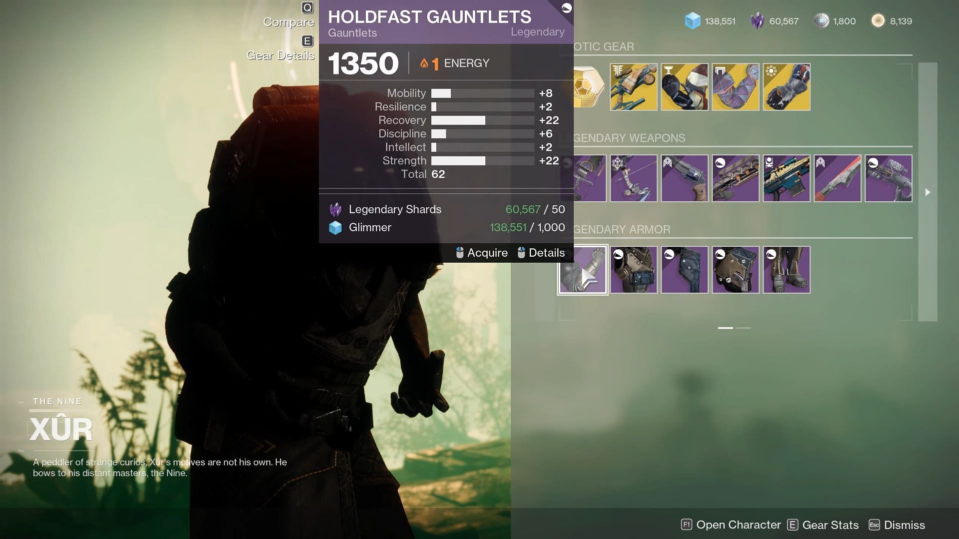 Titan&#039;s Legendary Gauntlets (Image via Destiny 2)