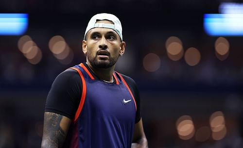 Nick Kyrgios pictured at the 2022 US Open.