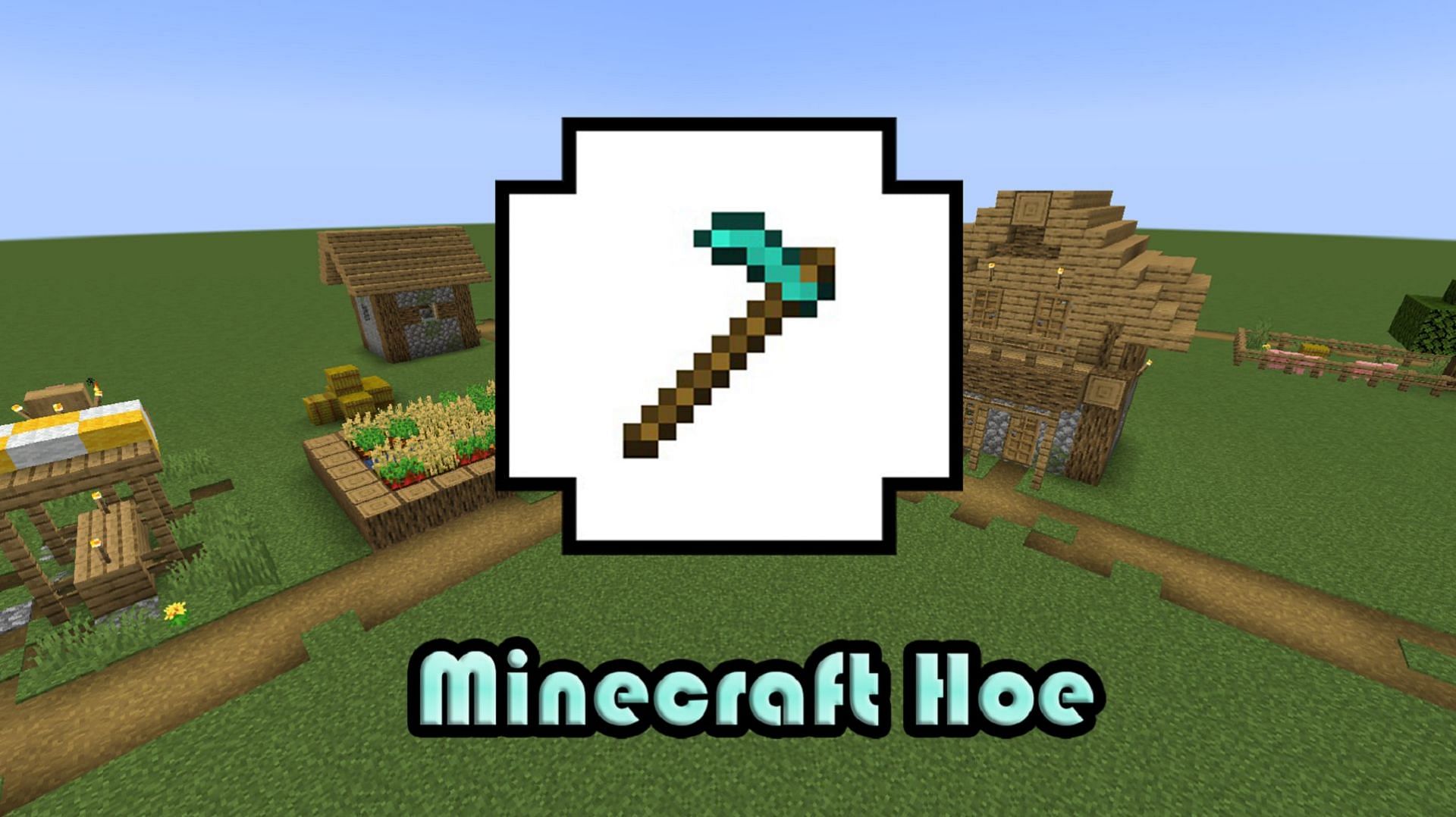 Hoe tools in Minecraft are crucial to farming crops (Image via Mojang)