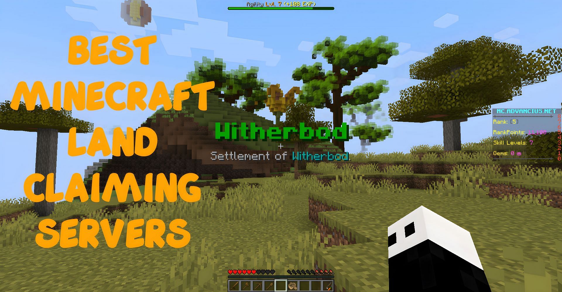 Minecraft servers that allow you to claim land are great (Image via Sportskeeda)