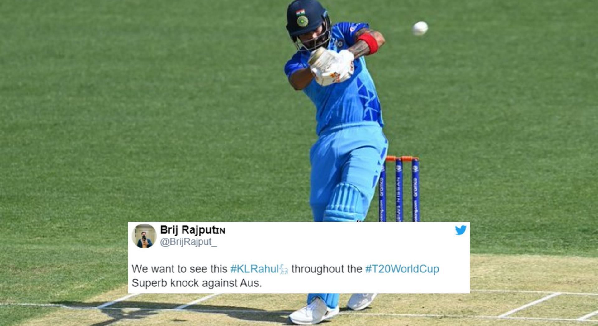 T20 World Cup: Fans react KL Rahul fifty against Australia