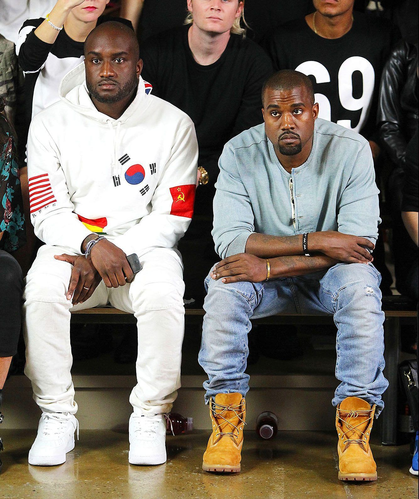Virgil Abloh and Kanye West (image via Getty Images)