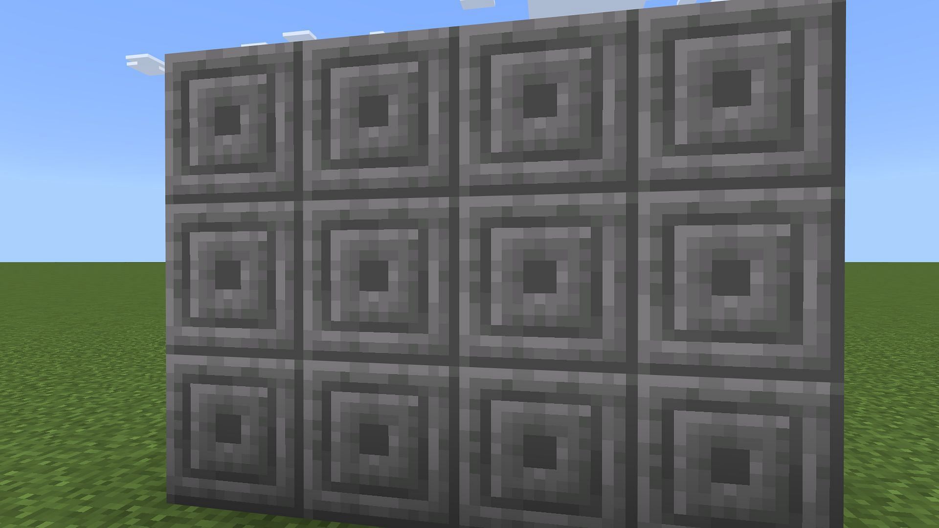 Chiseled stone bricks are extremely beautiful to look at (Image via Mojang)