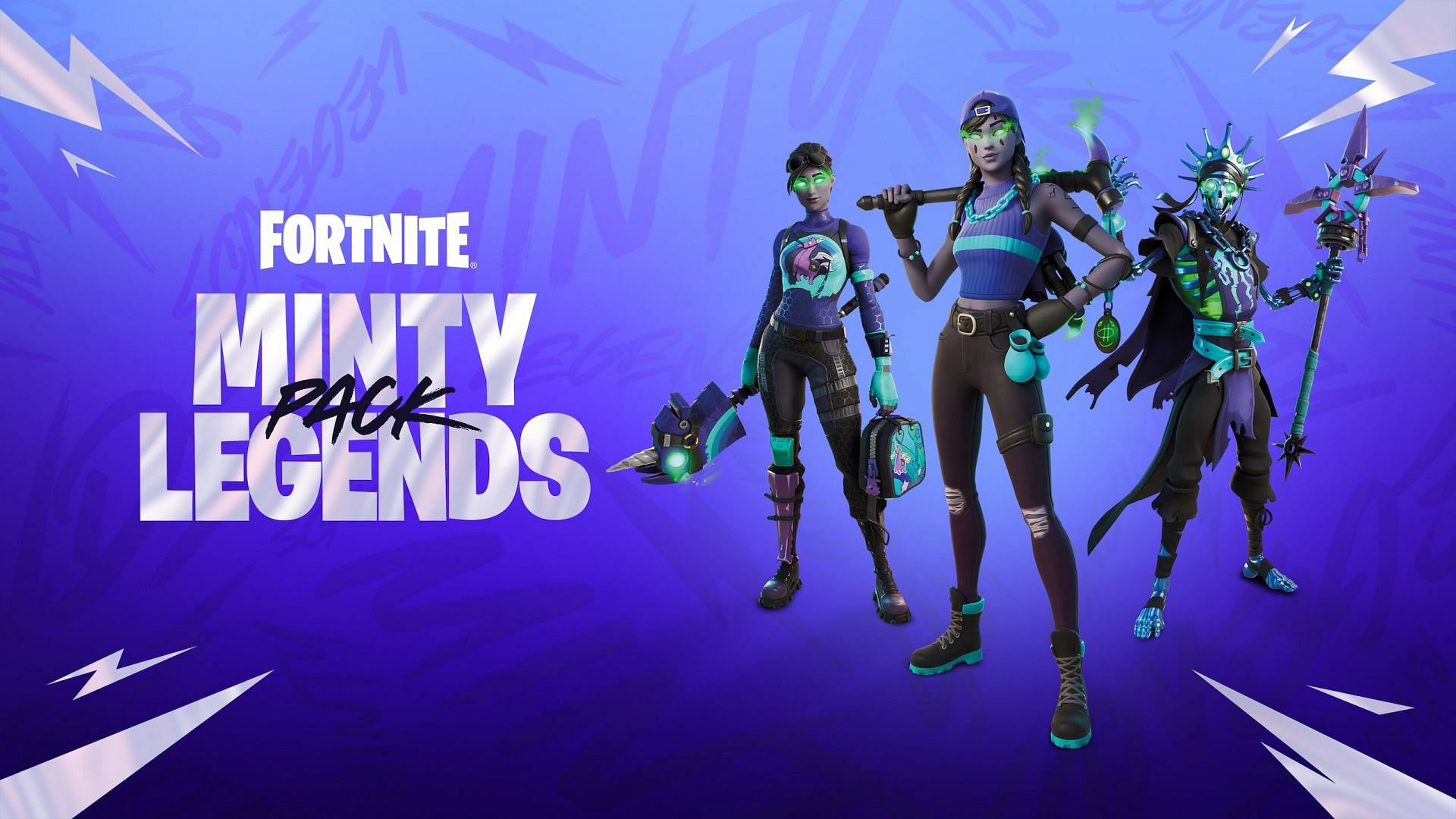 Fortnite Minty Legends is a special bundle that includes 10 different items (Image via Epic Games)