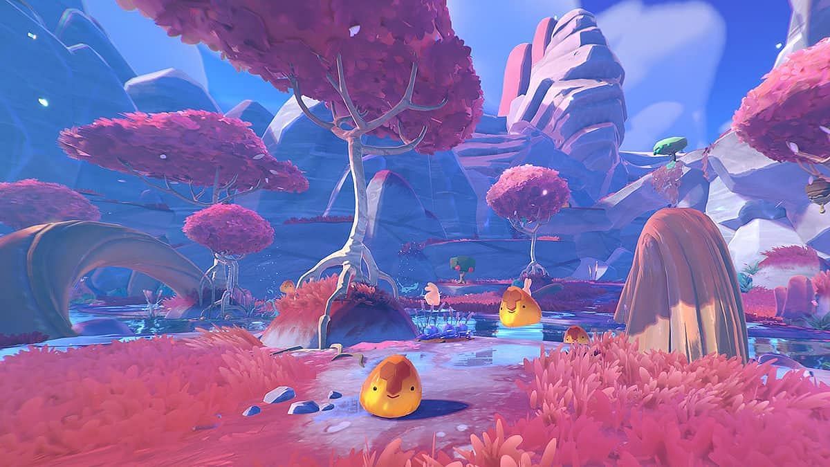 A look at Starlight Strand in Slime Rancher 2 (Image via Monomi Park)