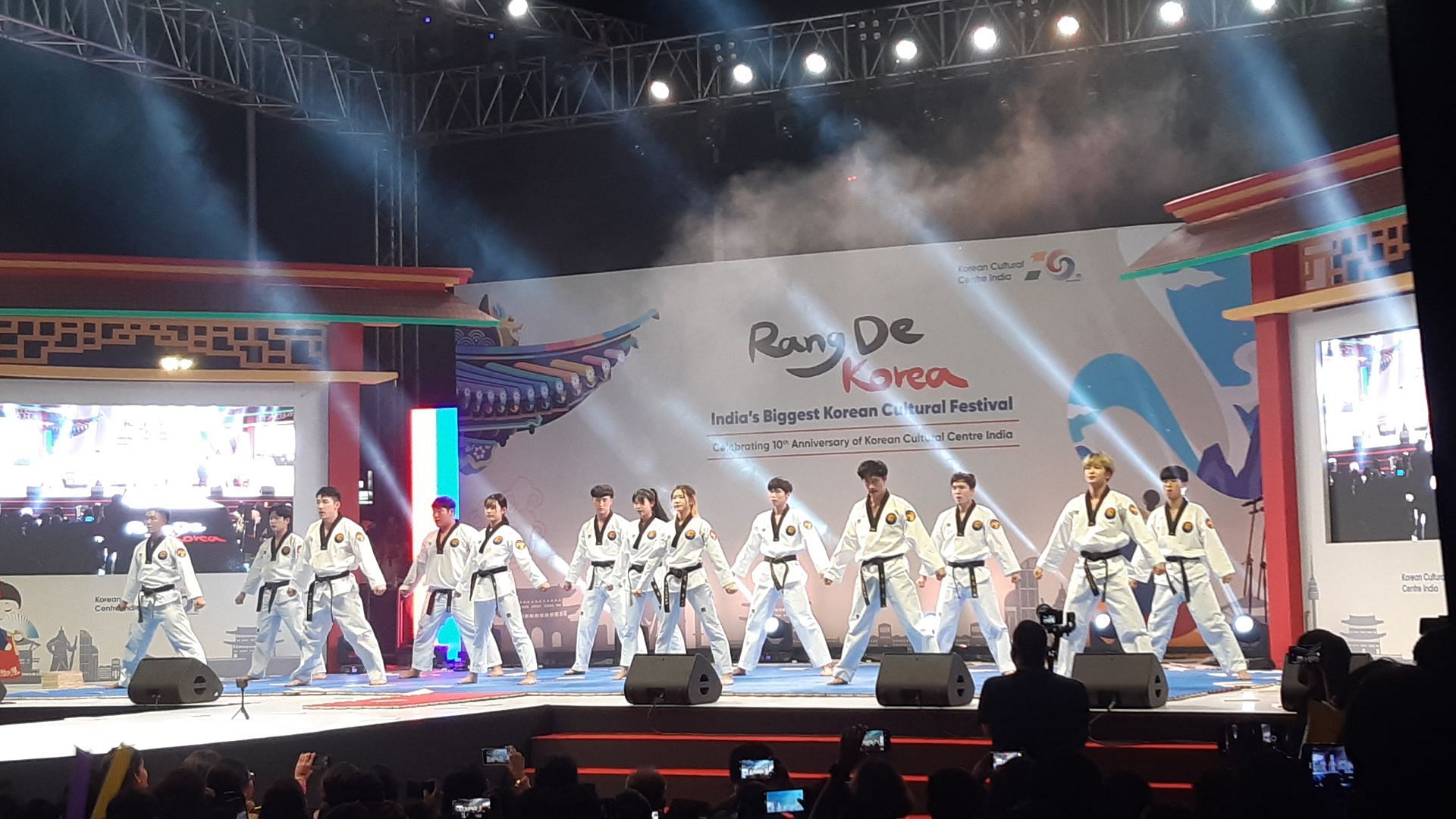 K-Tigers brought their ultimate skills to the stage (Image via Sportskeeda)