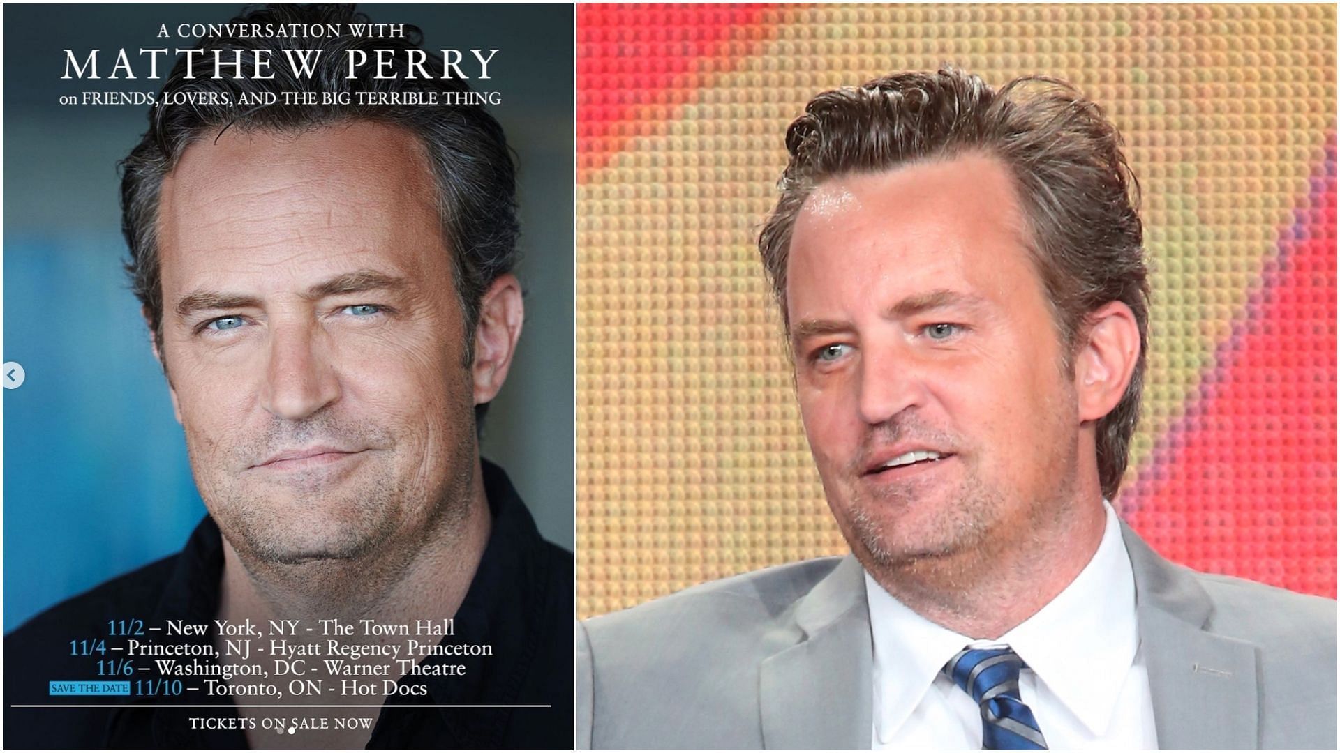 Matthew Perry book tour Tickets, where to buy, cities, dates and more
