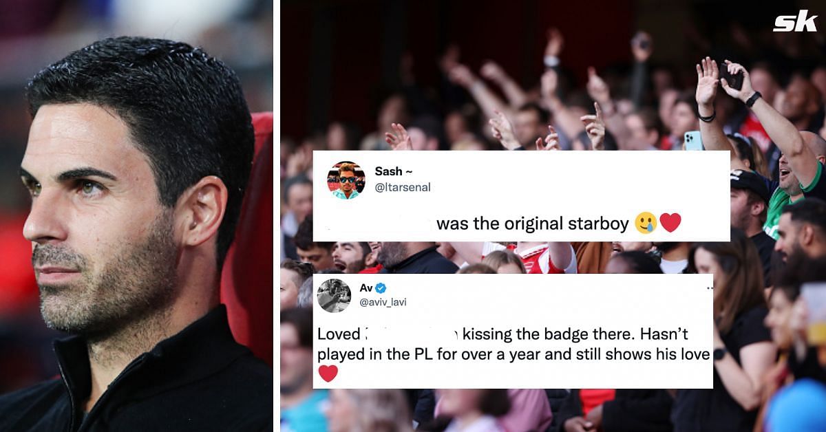 Arsenal fans were delighted by youngster