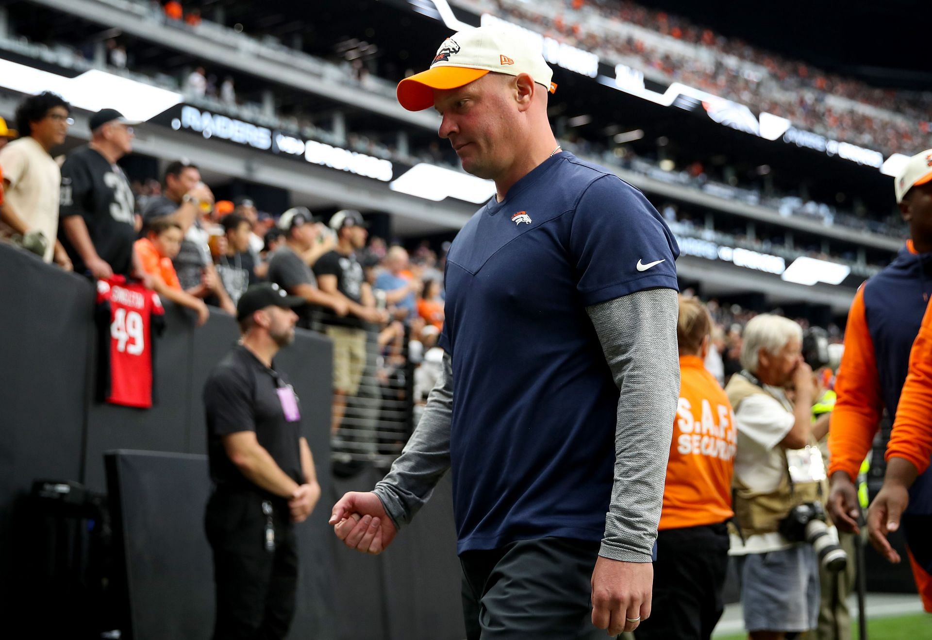 Denver Broncos linebacker Aaron Patrick (94) during the first half of an  NFL football game against the Las Vegas Raiders, Sunday, Oct 2, 2022, in  Las Vegas. (AP Photo/Rick Scuteri Stock Photo - Alamy