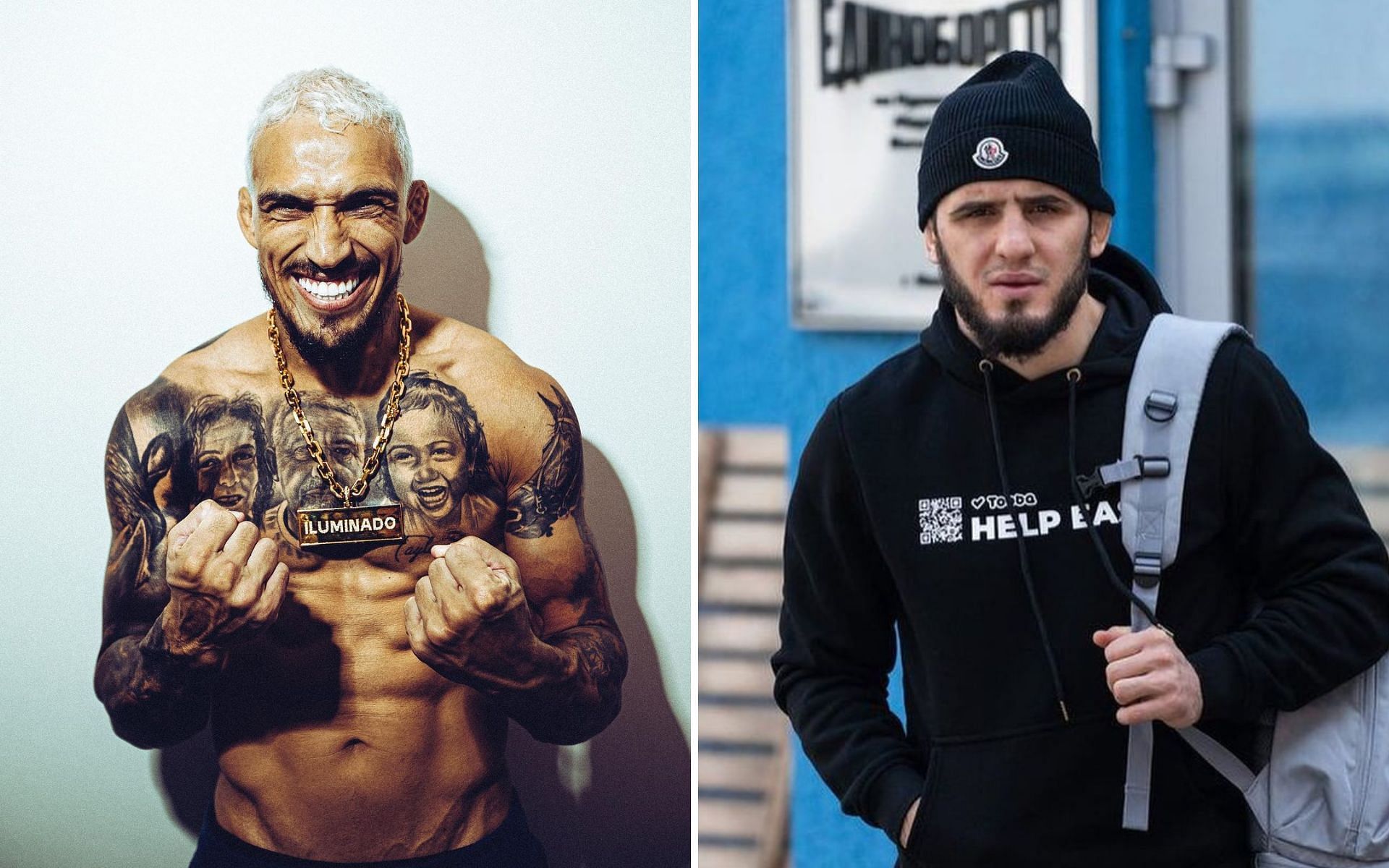 Charles Oliveira (Left), Islam Makhachev (Right) [Image courtesy: @charlesdobronxs and @islam_makhachev on Instagram]