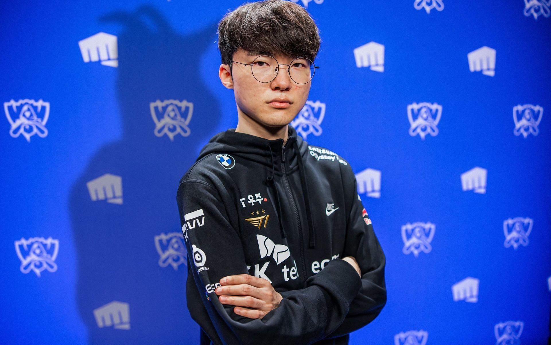 Faker and T1 book yet another Grand Finals ticket after a dominant victory over JDG (Image via Riot Games)