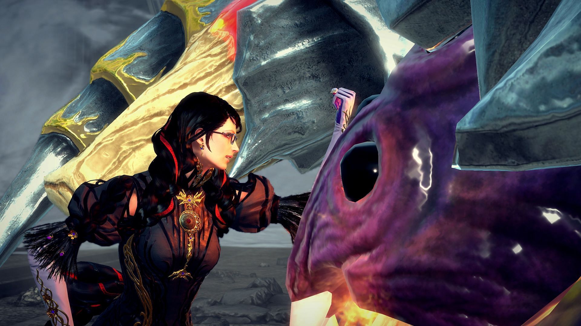 Bayonetta battling it out against the Homunculi (Image via Nintendo)