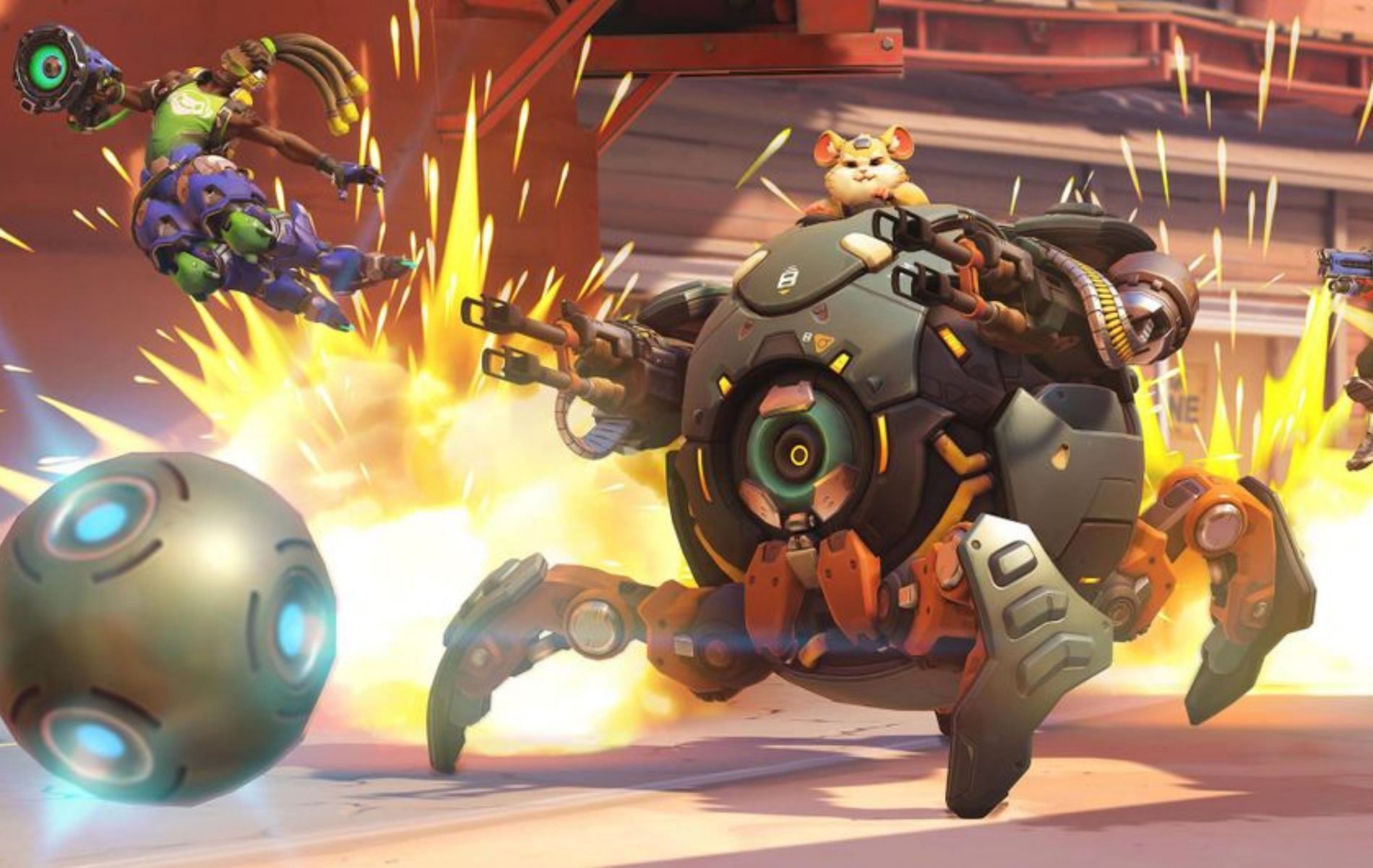 Wrecking Ball is a genetically engineered hamster called Hammond (Image via Blizzard Entertainment)