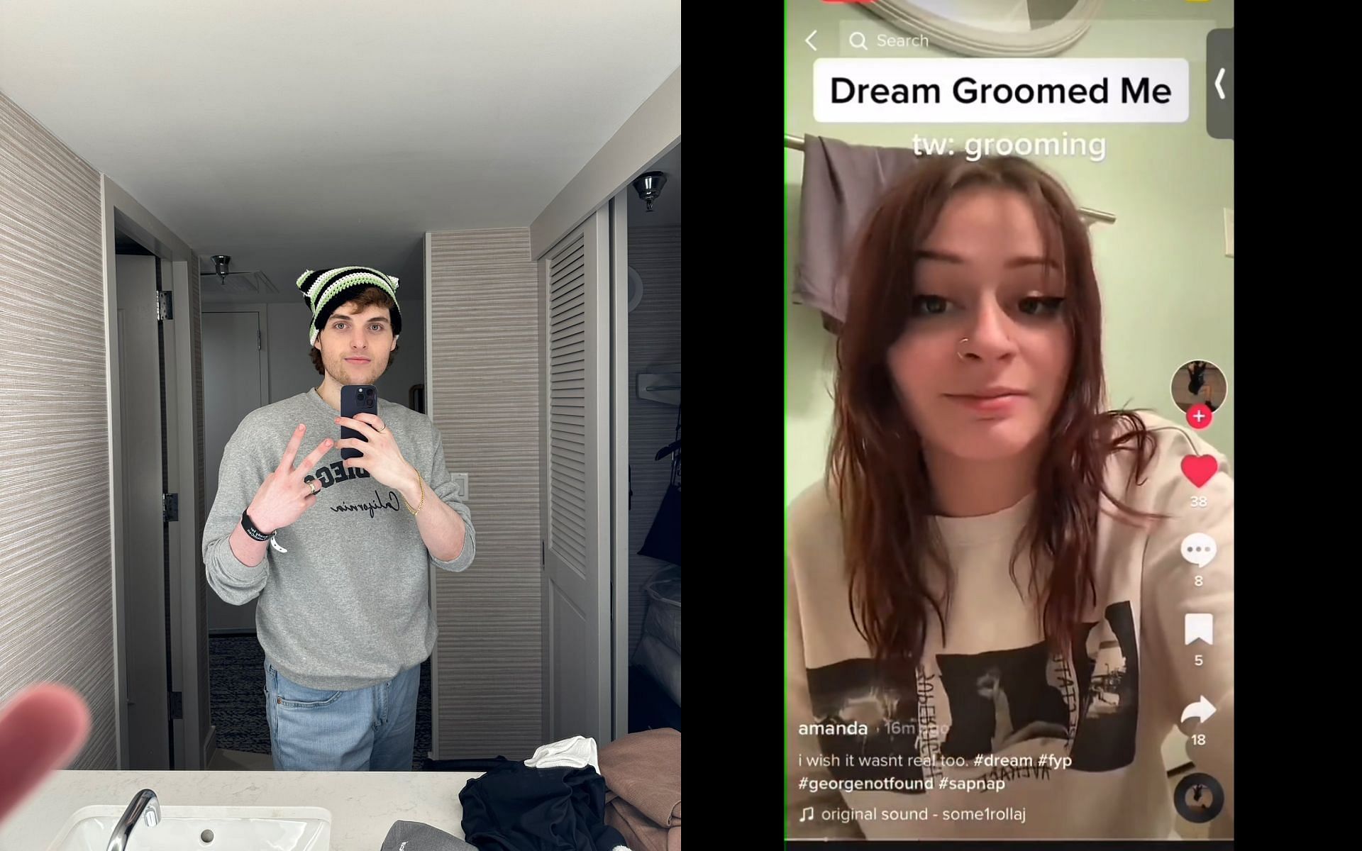 "One of the girls groomed by Dream" TikTok user reveals personal