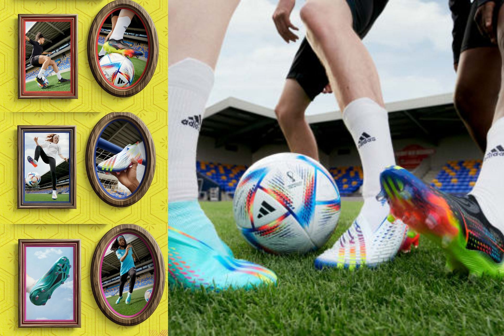 Adidas Al Rihla 2022 FIFA World Cup boot collection (Image via Sportskeeda)