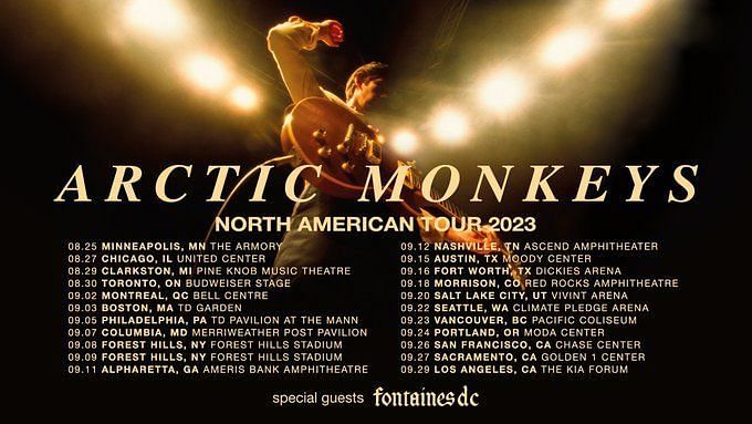 tour dates arctic monkeys 2023