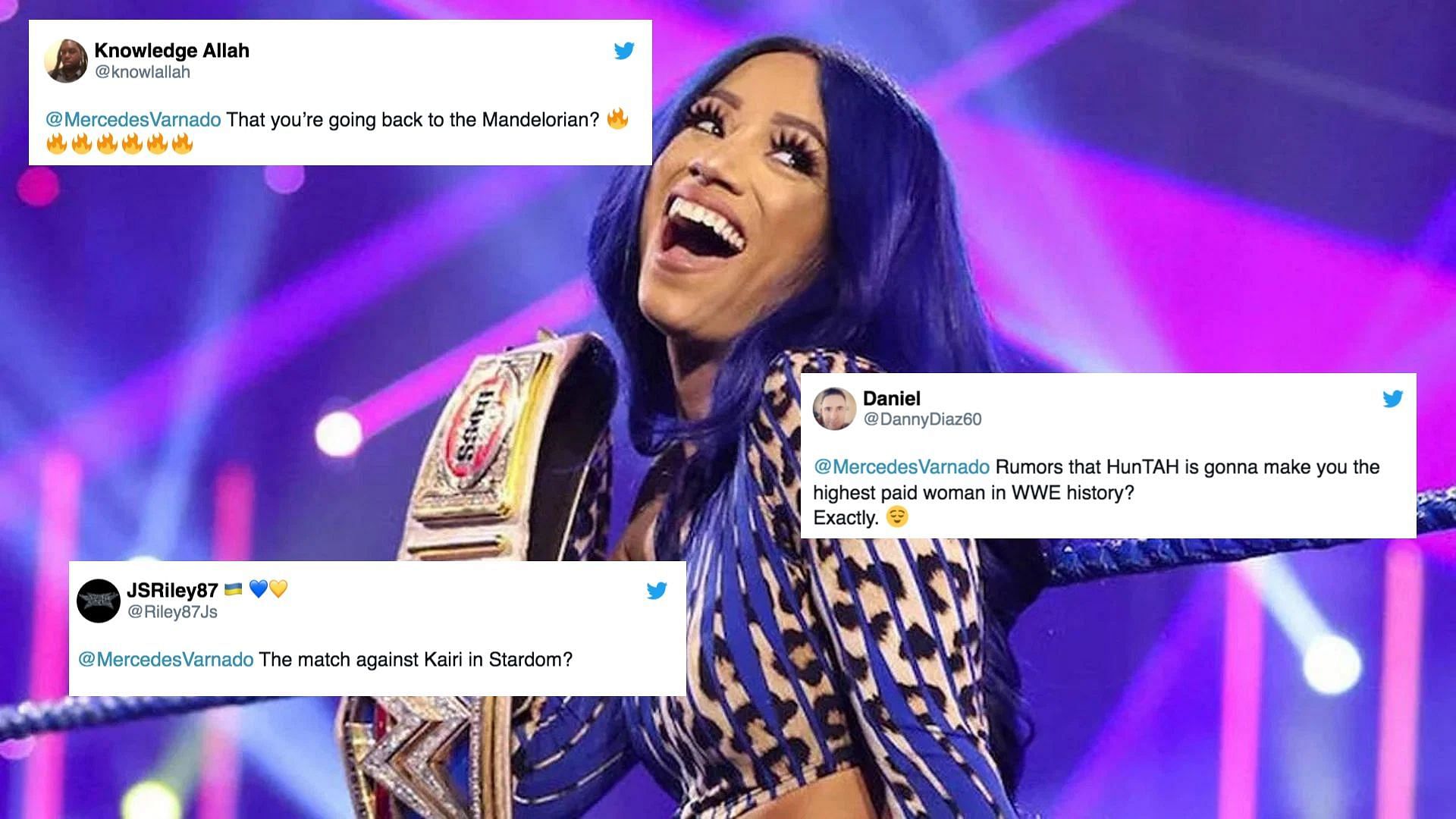 Sasha Banks has not been in a WWE ring since May 2022.