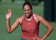 Madison Keys at the 2022 BNP Paribas Open.