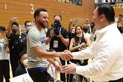 "I literally didn't move him an inch and I gave it everything I had" - Steph Curry shares his sentiments after a bout with sumo wrestler Hakuhō Shō in Japan