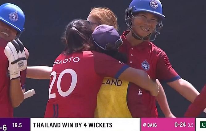 Women's Asia Cup 2022: Thailand Women's team script history by registering their first-ever victory over Pakistan