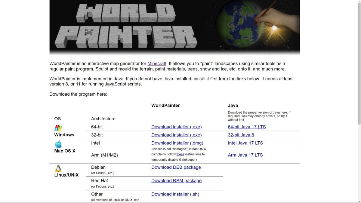 How to download and use WorldPainter for Minecraft?