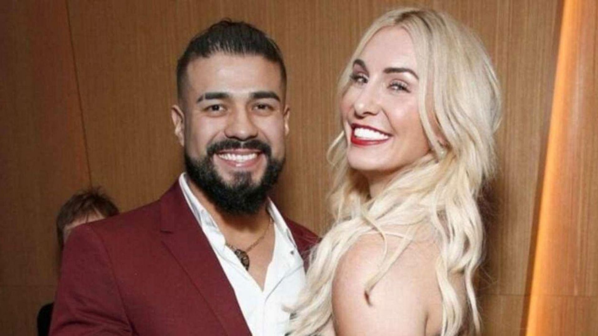 Andrade El Idolo and Charlotte Flair