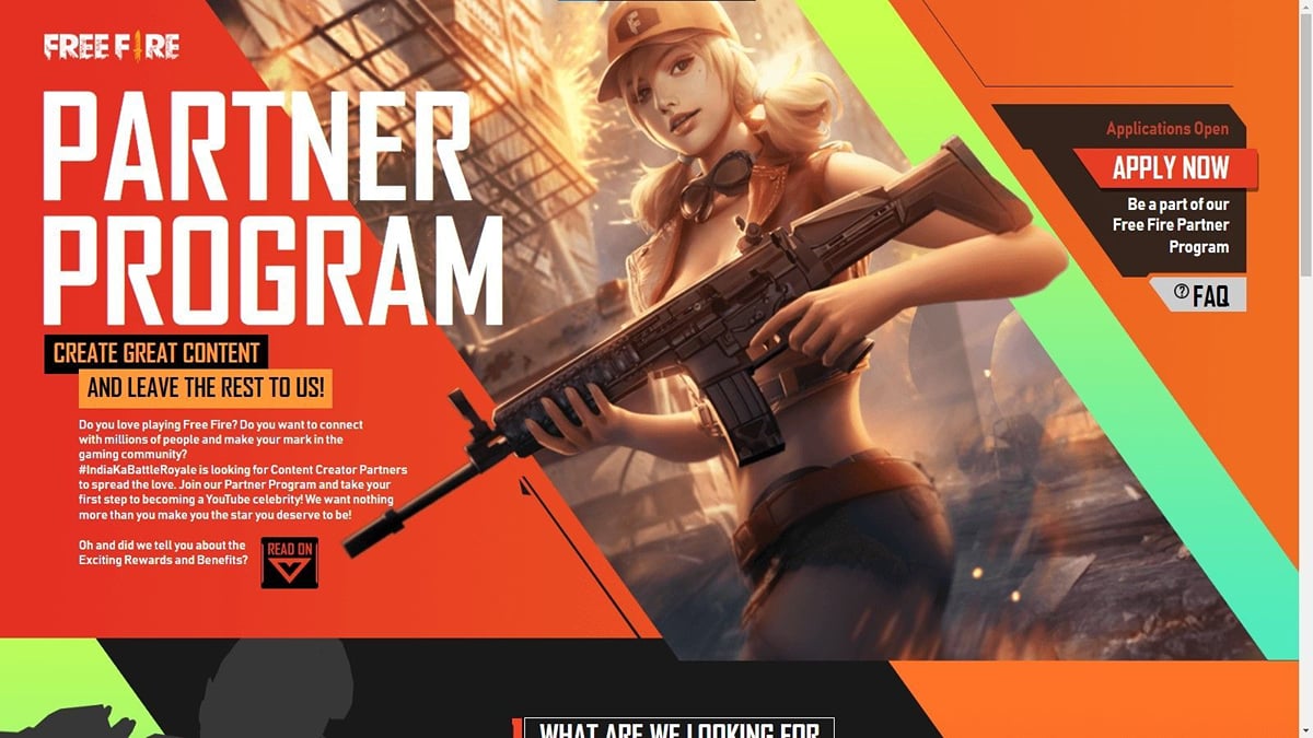 Free Use Partner Free Fire V Badge: Myths, steps to join Partner Program, and more