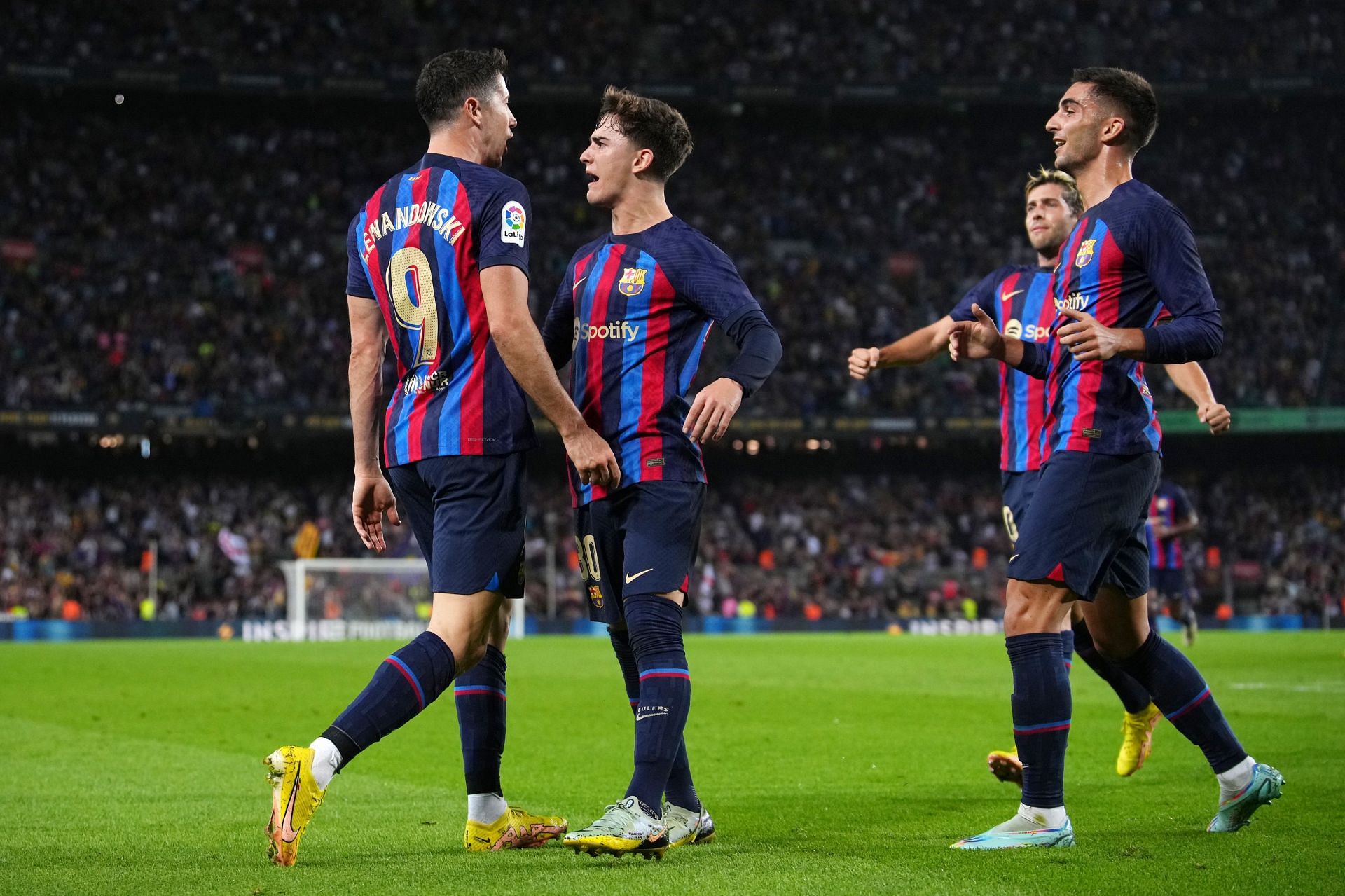 Barca romped to victory 