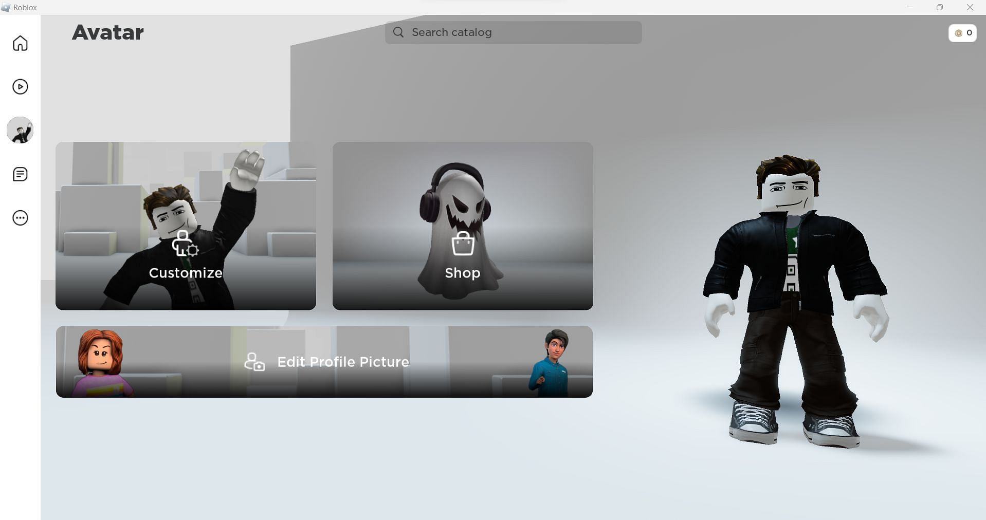 How to change your avatar profile picture on Roblox