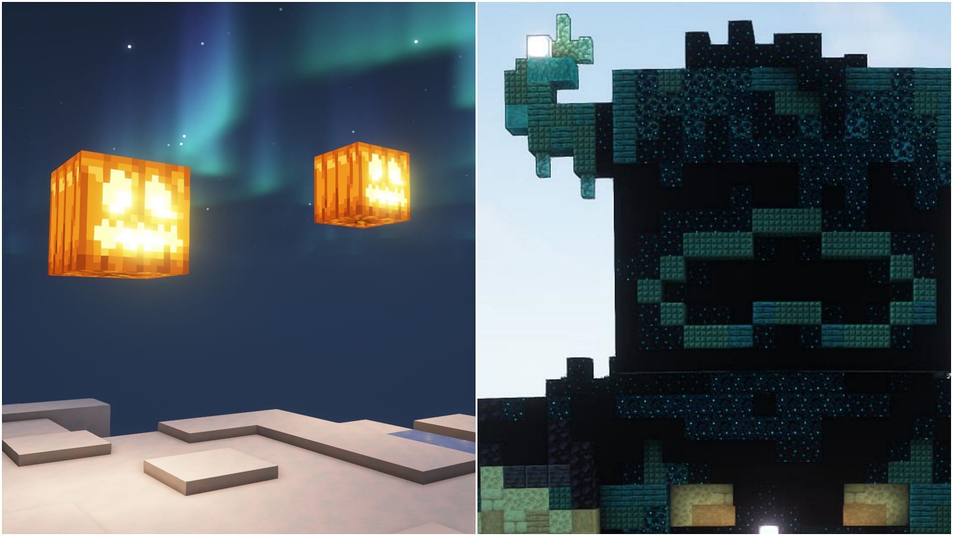 There are several ways to decorate a Minecraft world for Halloween (Image via Sportskeeda)