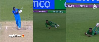 T20 World Cup 2022: [WATCH] Kagiso Rabada takes an excellent catch to dismiss Hardik Pandya in IND vs SA clash